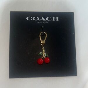 Coach cherry keychain